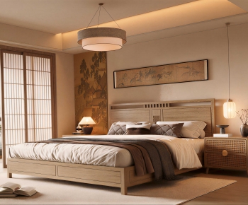 New Chinese Style Bedroom-ID:735439063