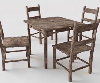 New Chinese Style Dining Table And Chairs-ID:891052965