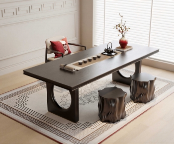 New Chinese Style Tea Tables And Chairs-ID:829358106