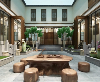 New Chinese Style Courtyard/landscape-ID:507802961