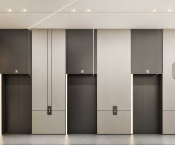 Modern Office Elevator Hall-ID:488579039