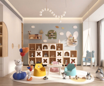 Modern Children's Room Activity Room-ID:743539393