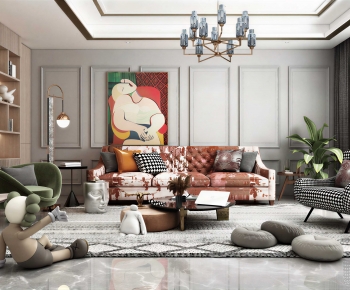Modern A Living Room-ID:846293936