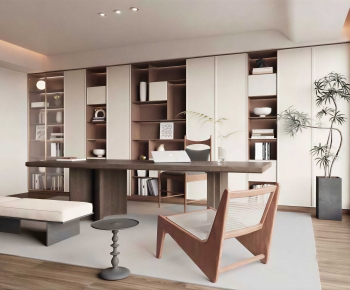 Wabi-sabi Style Study Space-ID:323269437