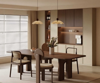 Wabi-sabi Style Dining Room-ID:232178934