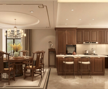 New Chinese Style Open Kitchen-ID:535804036