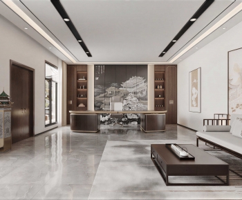 New Chinese Style Manager's Office-ID:245697024