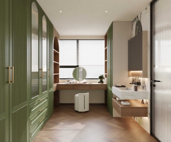 Modern Clothes Storage Area-ID:307309682