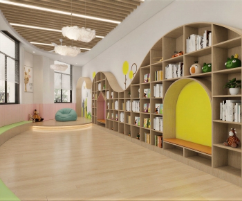 Modern Children's Reading Room-ID:703396088