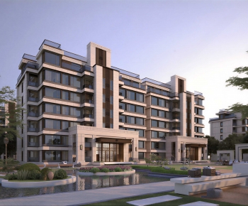 Modern Residential Building-ID:586669929