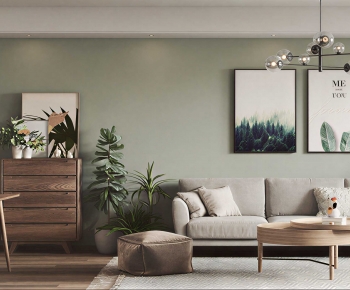 Nordic Style A Living Room-ID:382745986