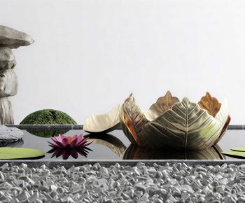 New Chinese Style Rockery Waterscape-ID:367954978