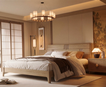 New Chinese Style Bedroom-ID:745583069