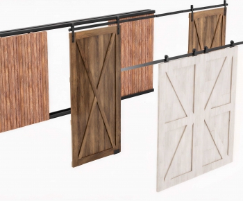 Industrial Style Sliding Door-ID:620625976