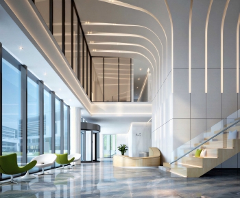 Modern Office Reception Desk-ID:368599941