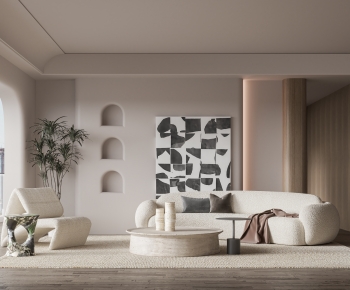 Wabi-sabi Style A Living Room-ID:466260957