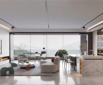 Modern A Living Room-ID:849850247