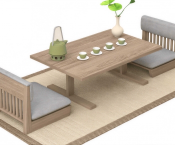 Japanese Style Tea Tables And Chairs-ID:995642904