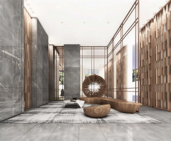 Modern Office Reception Desk-ID:196190129