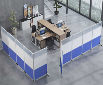 Modern Office Desk And Chair-ID:565445907