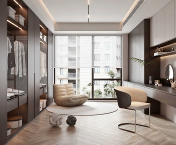 Modern Clothes Storage Area-ID:839679247
