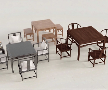 New Chinese Style Tea Tables And Chairs-ID:452585948