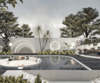 Modern Courtyard/landscape-ID:542030345
