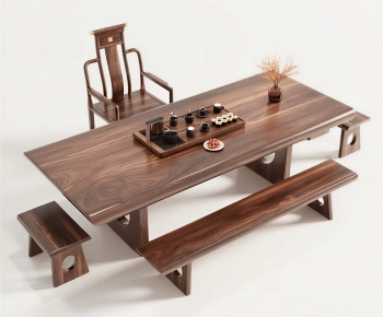 New Chinese Style Tea Tables And Chairs-ID:873863945