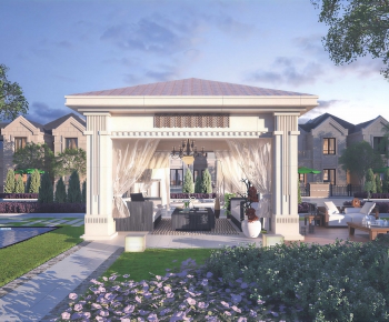 European Style Courtyard/landscape-ID:618410147