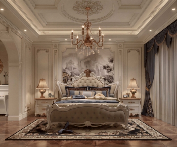 European Style Bedroom-ID:618890058