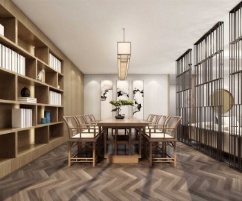 New Chinese Style Dining Room-ID:909009937