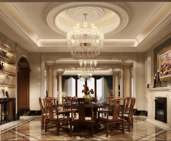 European Style Dining Room-ID:651278977
