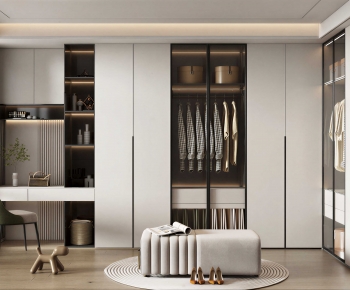 Modern Clothes Storage Area-ID:996196994