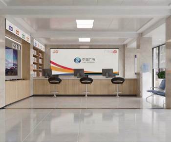 Modern Office Reception Desk-ID:553117994