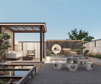 New Chinese Style Courtyard/landscape-ID:656214001