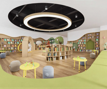 Modern Children's Reading Room-ID:862552889