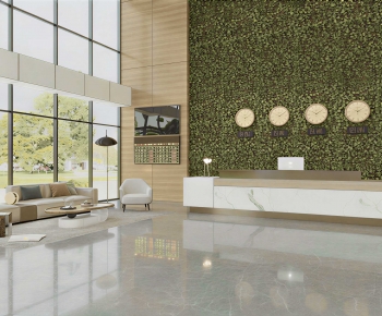 Modern Office Reception Desk-ID:747992044