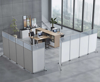Modern Office Desk And Chair-ID:461122048