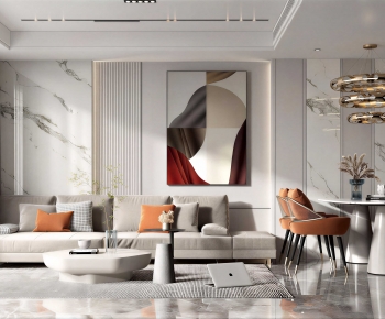 Modern A Living Room-ID:133479124