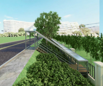 Modern Park Landscape-ID:895232922
