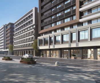 Modern Appearance Of Commercial Building-ID:990751989