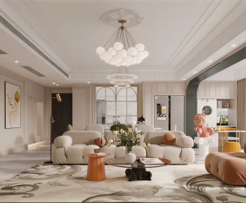 Modern A Living Room-ID:695319245