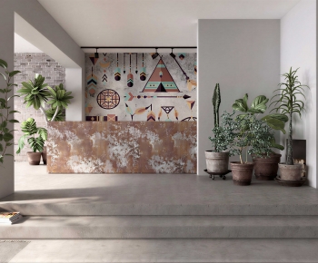 Wabi-sabi Style Hallway-ID:646393062