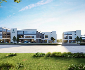 Modern Industrial Building-ID:318876039