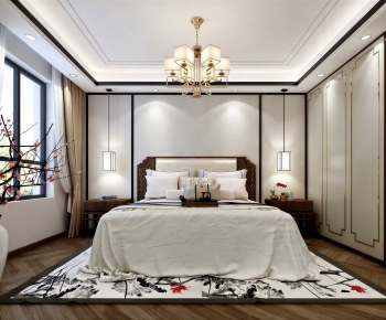New Chinese Style Bedroom-ID:109430075