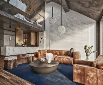 Industrial Style A Living Room-ID:104568001
