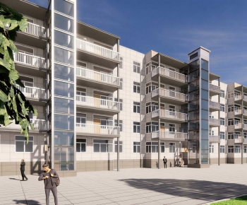 Modern Residential Building-ID:412637956