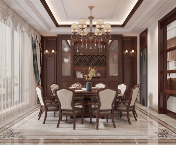 New Chinese Style Dining Room-ID:156672954