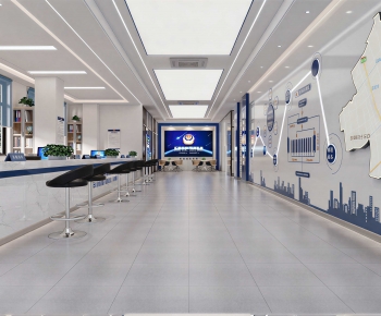 Modern Office Reception Desk-ID:356498009