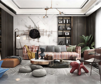 Modern A Living Room-ID:194459926